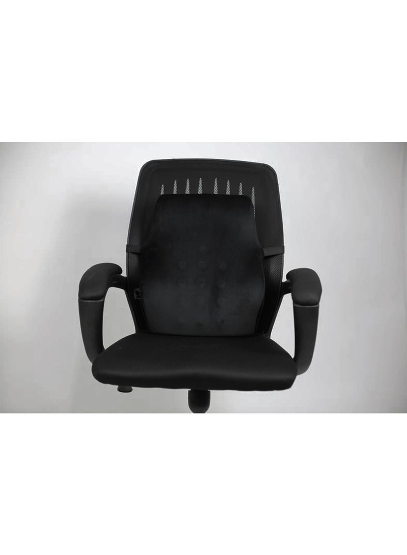 Max Comfort orthopedic memory foam backrest to reduce lower back pain and maintain comfort while sitting for long periods. - Image 2